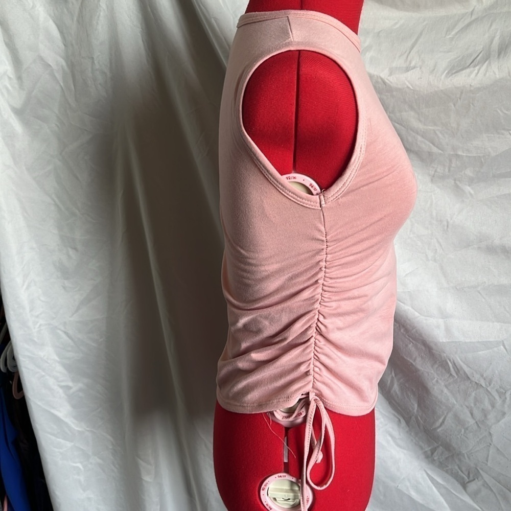 Olivia Rae Muscle Tank with Ruched Sides - Picture 4 of 5